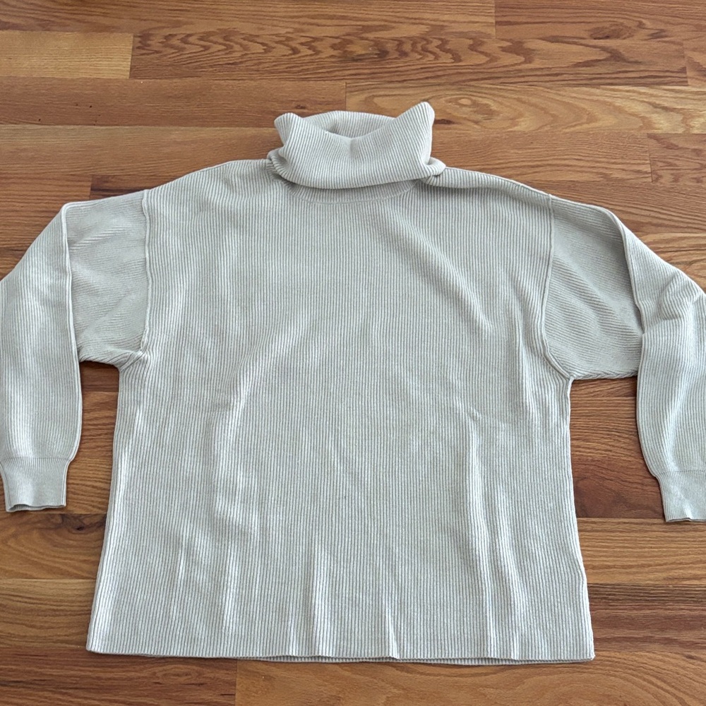 NWOT Free People Cozy Cream Turtleneck Sweater